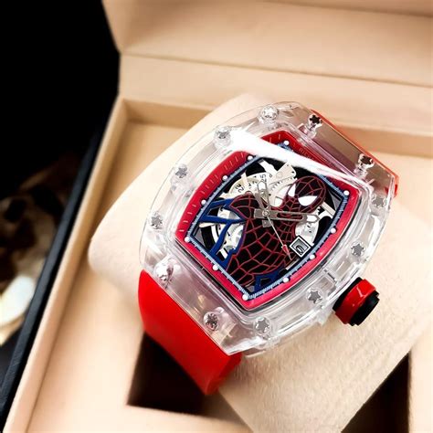 richard mille spider man|spider man wrist watch.